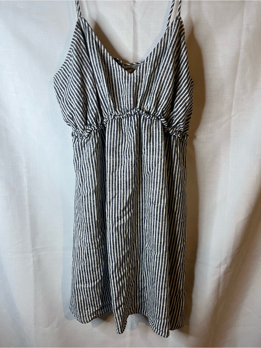 Speechless navy and White Striped Mini Dress